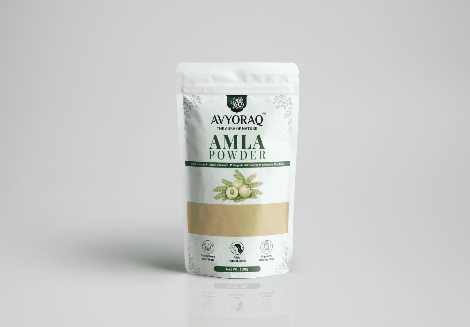 Avyoraq Amla Powder for Healthy Hair & Scalp Care – 100g