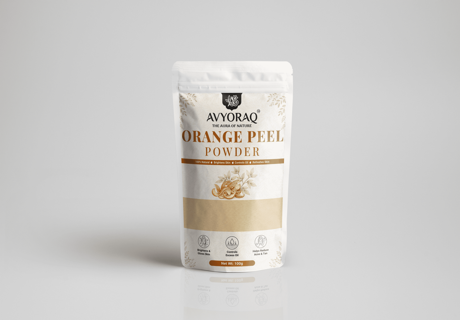Avyoraq Orange Peel Powder for Glowing Skin Care – 100g
