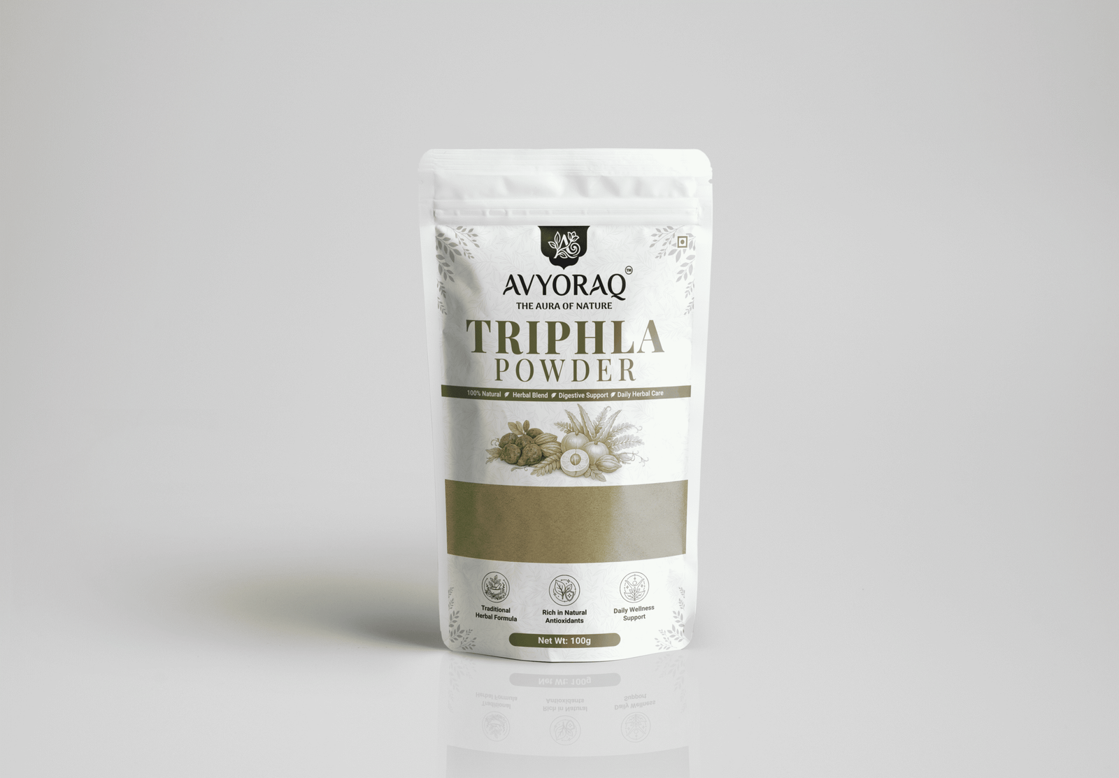 Avyoraq Triphala Powder for Daily Wellness & Self-Care – 100g